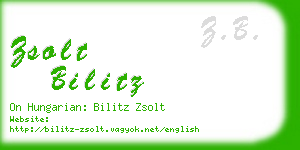 zsolt bilitz business card